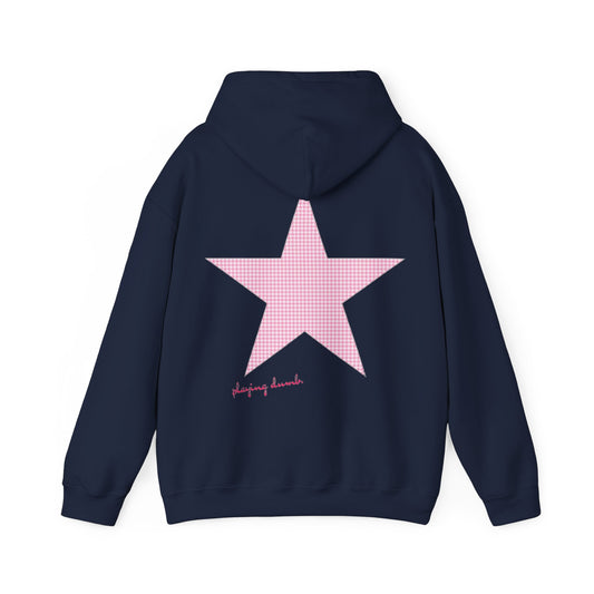 baby pink star hoodie