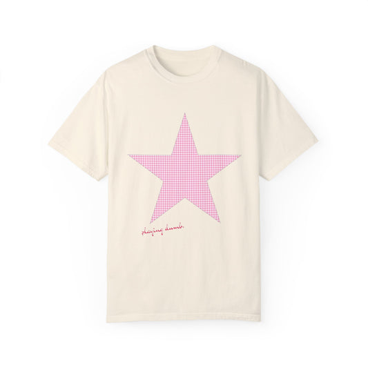 baby pink star regular shirt