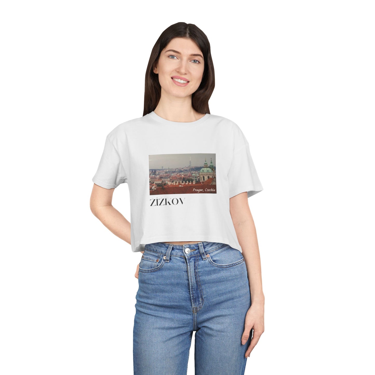 white womens Vizkov tee