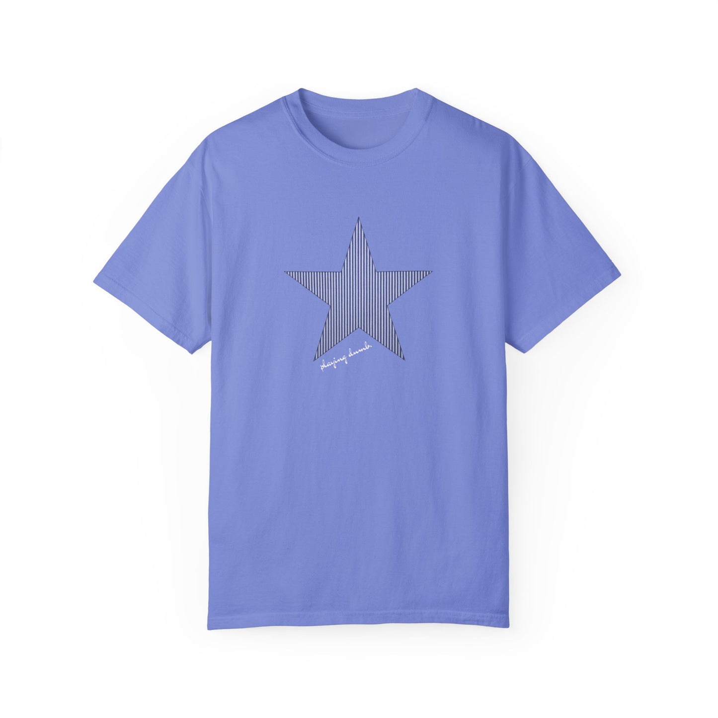 blue striped star