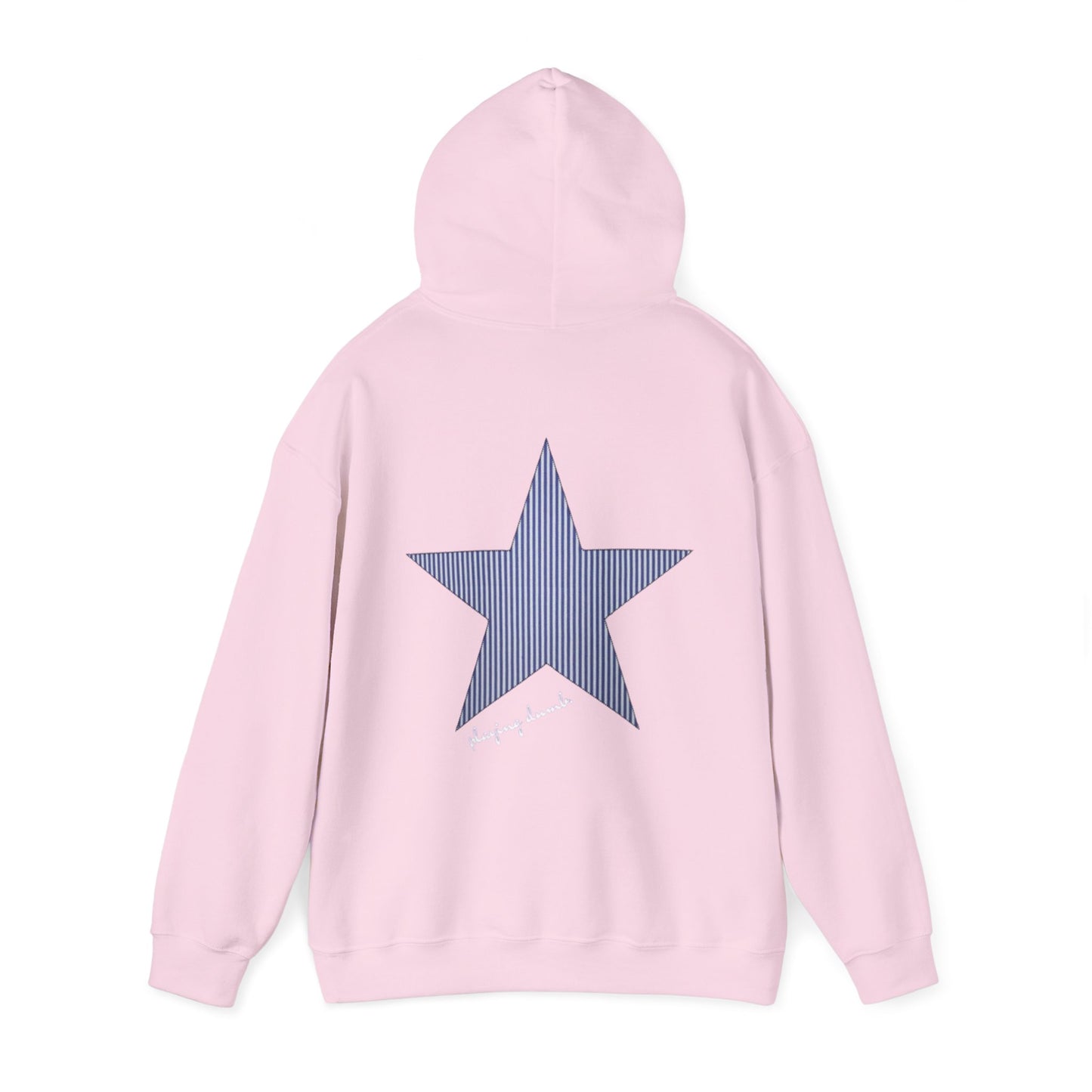 baby blue star hoodie