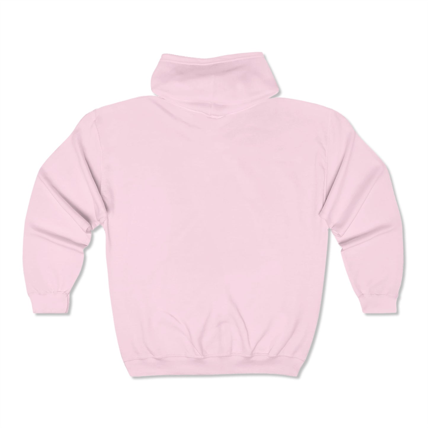 Pink Y2K Full Zip Hoodie - Girlie Lounge Sweatshirt